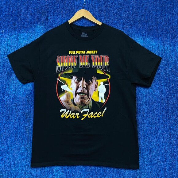 Full Metal Jacket Show Me Your War Face Movie Promo Tee L - Picture 1 of 4